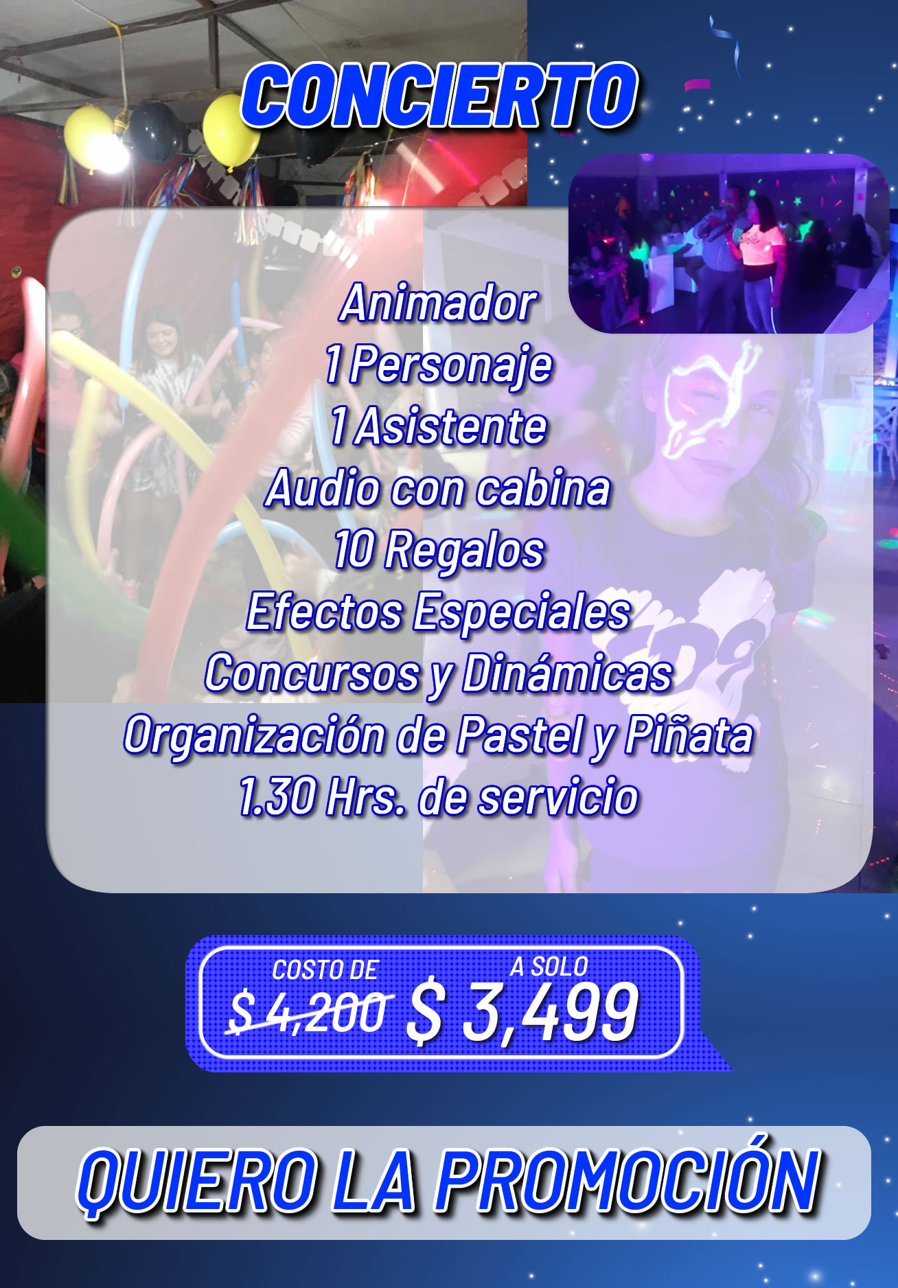 Paquete Concierto Fiestas Infantiles Paquete Concierto Fiestas Infantiles